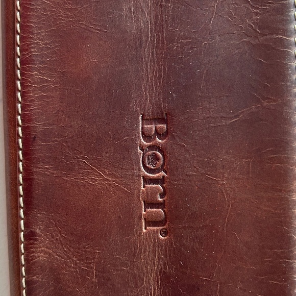 Born brown leather shoulder bag purse - Picture 4 of 7